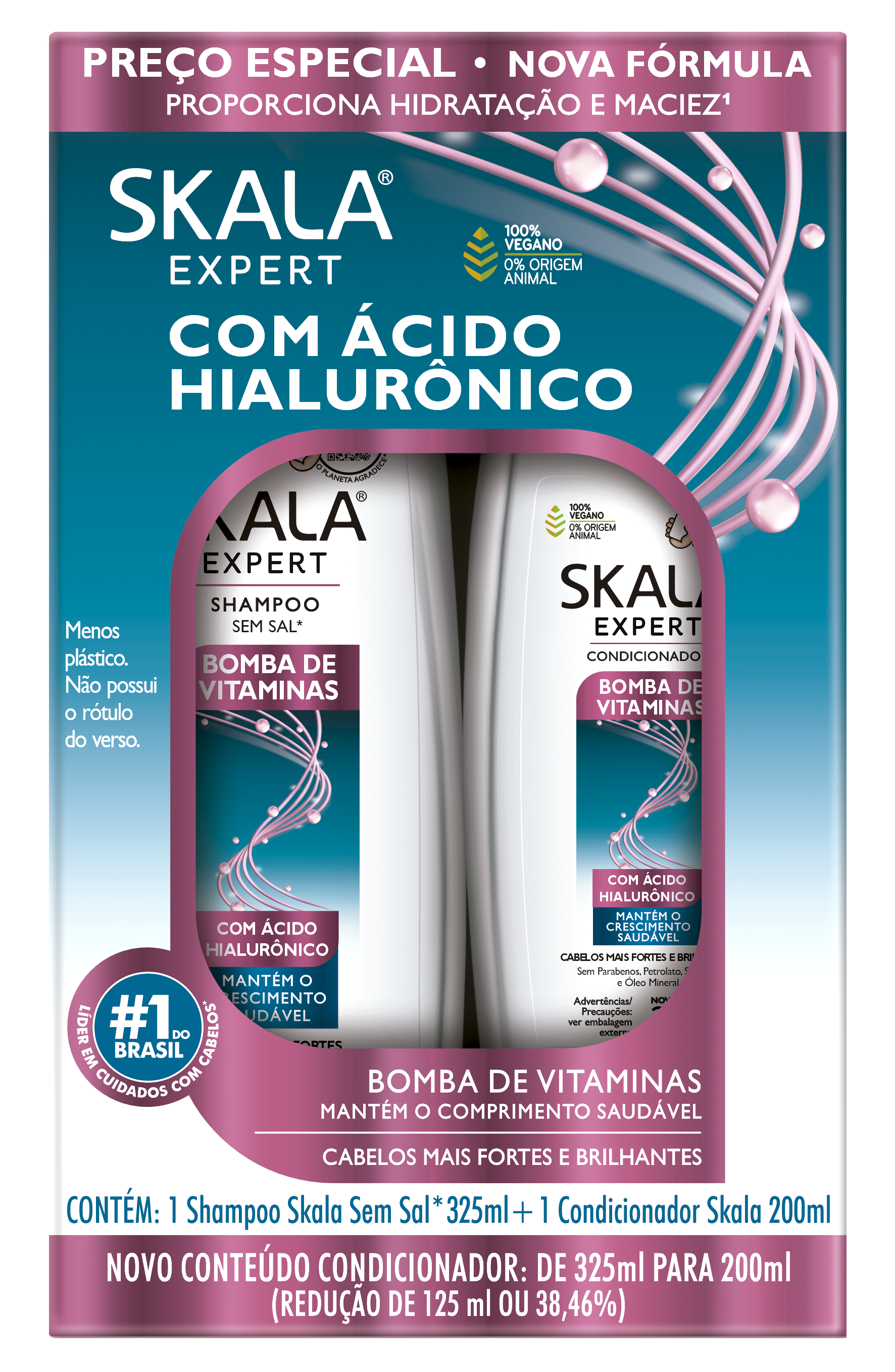 KIT SKALA SH+COND 325ML/200ML BOMBA HIALURONICO (6)