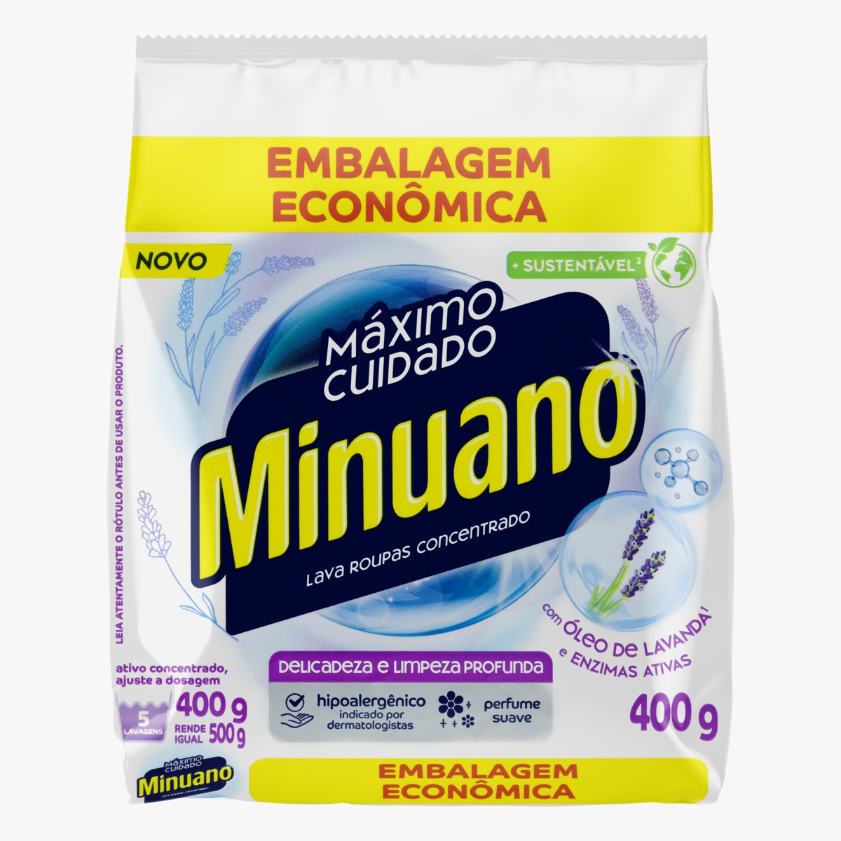 SABAO EM PÓ MINUANO 400G SACHE BRANCO (24)