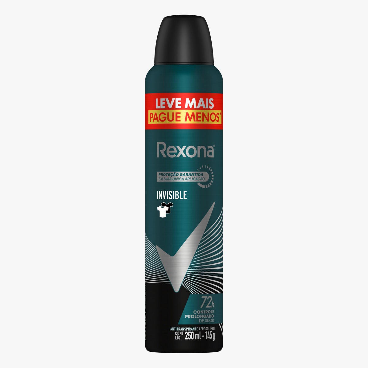 DES REXONA AERO 250ML/145G MASC INVISIBLE (12)