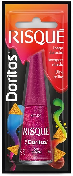ESMALTE RISQUE BLISTER 8ML METALICO DORITOS SOU TOPPING (144)