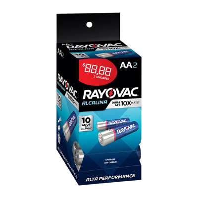 PILHA RAYOVAC ALCALINA AA TUBO 32UN (12)
