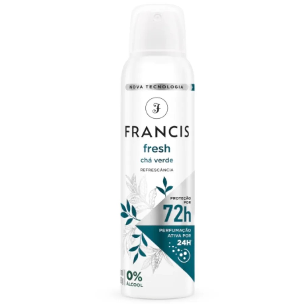 DESODORANTE AEROSSOL FRANCIS 150ML CHA VERDE (12)