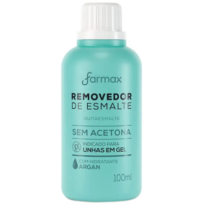 REMOVEDOR ACETONA FARMAX 100ML ARGAN (144)