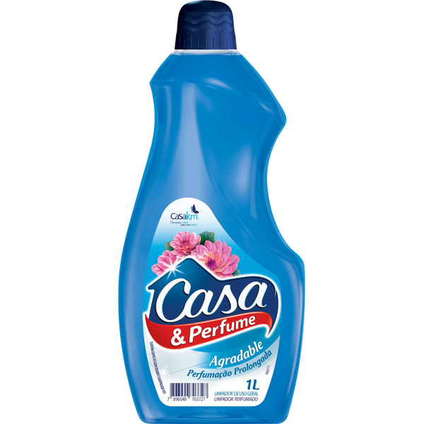 LIMPEZA  CASA E PERUMADA 1LT AGRADABLE AZUL (12)