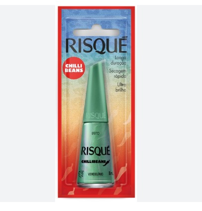 ESMALTE RISQUE CL 8ML CHILLI BEANS VERDELIRIO (144)