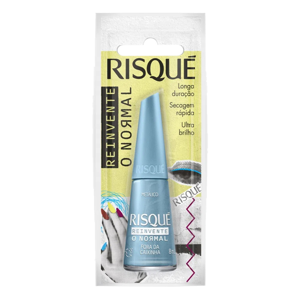 ESMALTE RISQUE BLISTER 8ML REINVENTE METALICO FORA DA CAIXINHA (144)