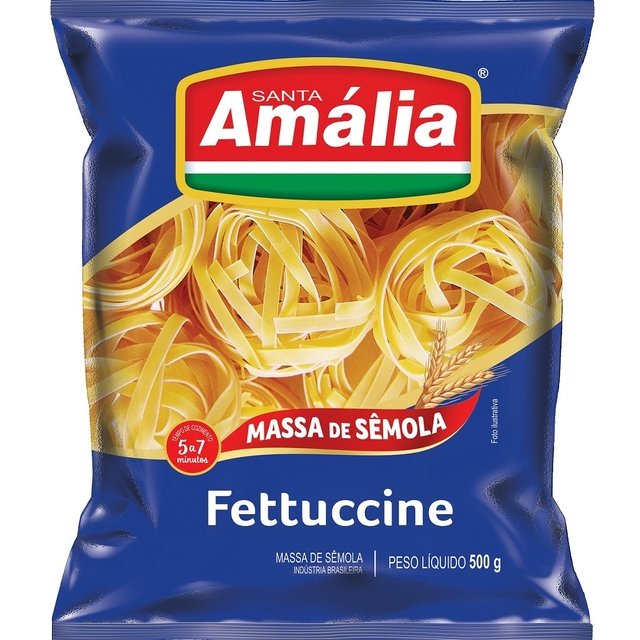 MACARRÃO NINHO FETUCCINE Nº 03 SEMOLA STA AMÁLIA 500GX20