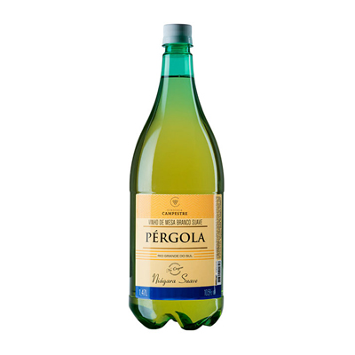 BEBIDAS VINHO PERGOLA BRANCO SUAVE NIAGARA 1,47LT (6)