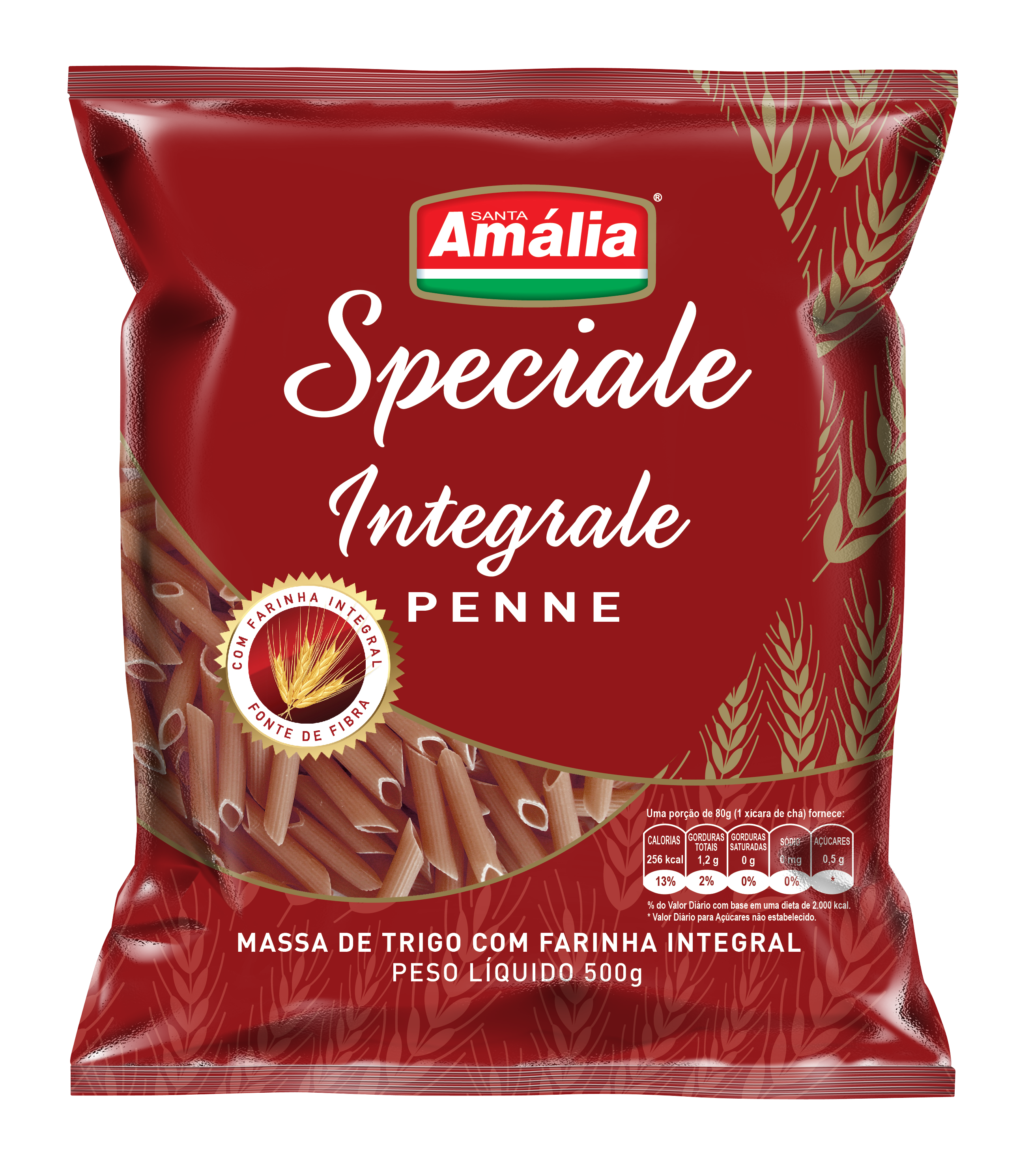 MACARRÃO PENNE INTEGRAL SPECIALE STA AMÁLIA 500GX10