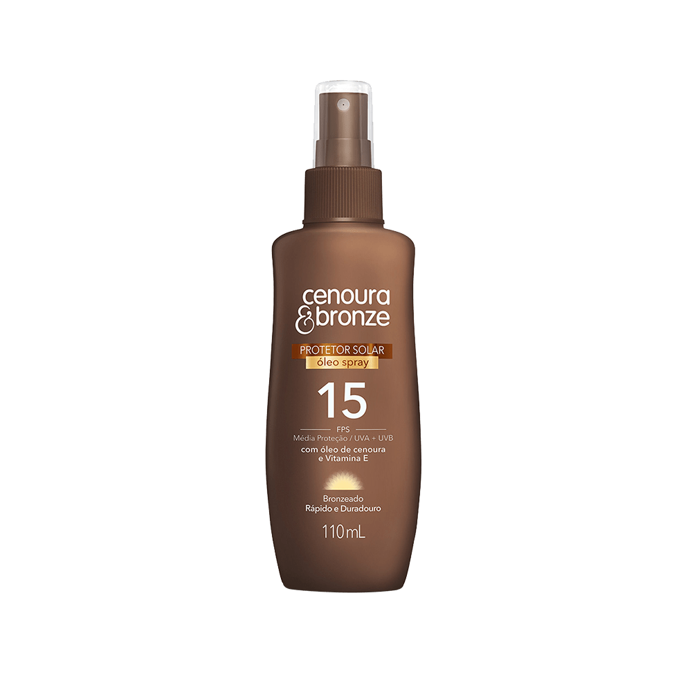PROT SOLAR CENOURA E BRONZE 110ML 15FPS OLEO SPRAY (12)