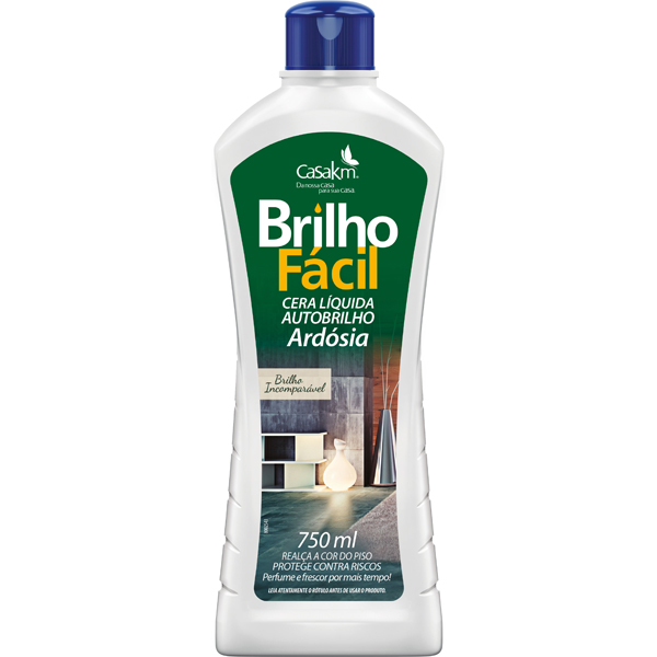 CERA LIQ BRILHO FACIL 0750ML ARDOSIA (12)