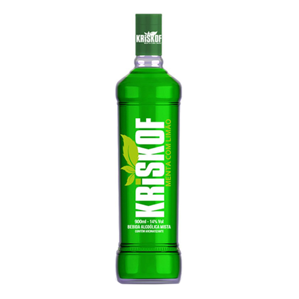 BEB VODKA KRISKOF NAC MENTA/LIMÃO 900ML (6)