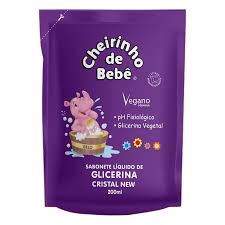 SAB LIQ CHEIRINHO DE BEBE 200ML REFIL GLICERINA CRISTAL  (12)